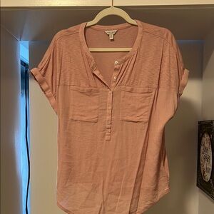 Lucky Brand Pink Button Down Shirt